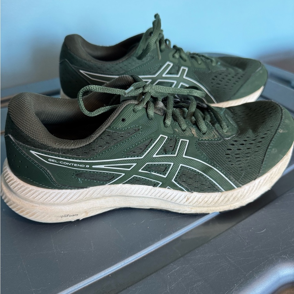 ASICS Men’s Gel Contend 8 Green Sneakers Size 9